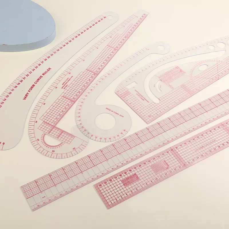 

MIUSIE French Curve Rulers Multi-function Ruler Fashion Design Rulers for Fabric Cutting Sewing Measure Template Metric Ruler