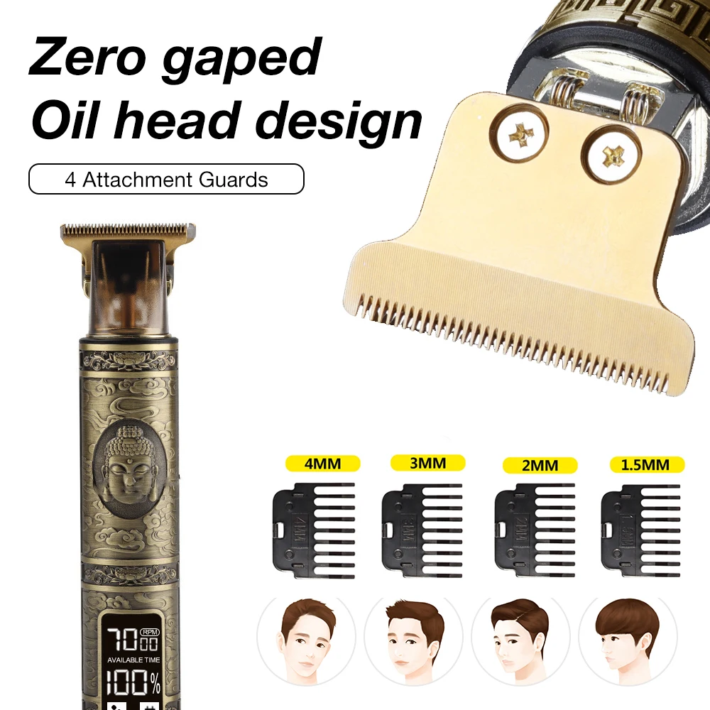 T9 Electric Hair Trimmers USB Cutting Machine Rechargeable New Clipper Professional Razor Shaver Beard Trimmer For Men |