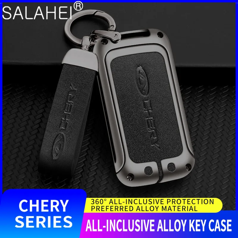 

Zinc Alloy Car Smart Remote Key Case Cover Holder Shell Fob For Chery Tiggo 3 5X 4 8 Glx 7 2019 2020 Arrizo Keychain Accessories