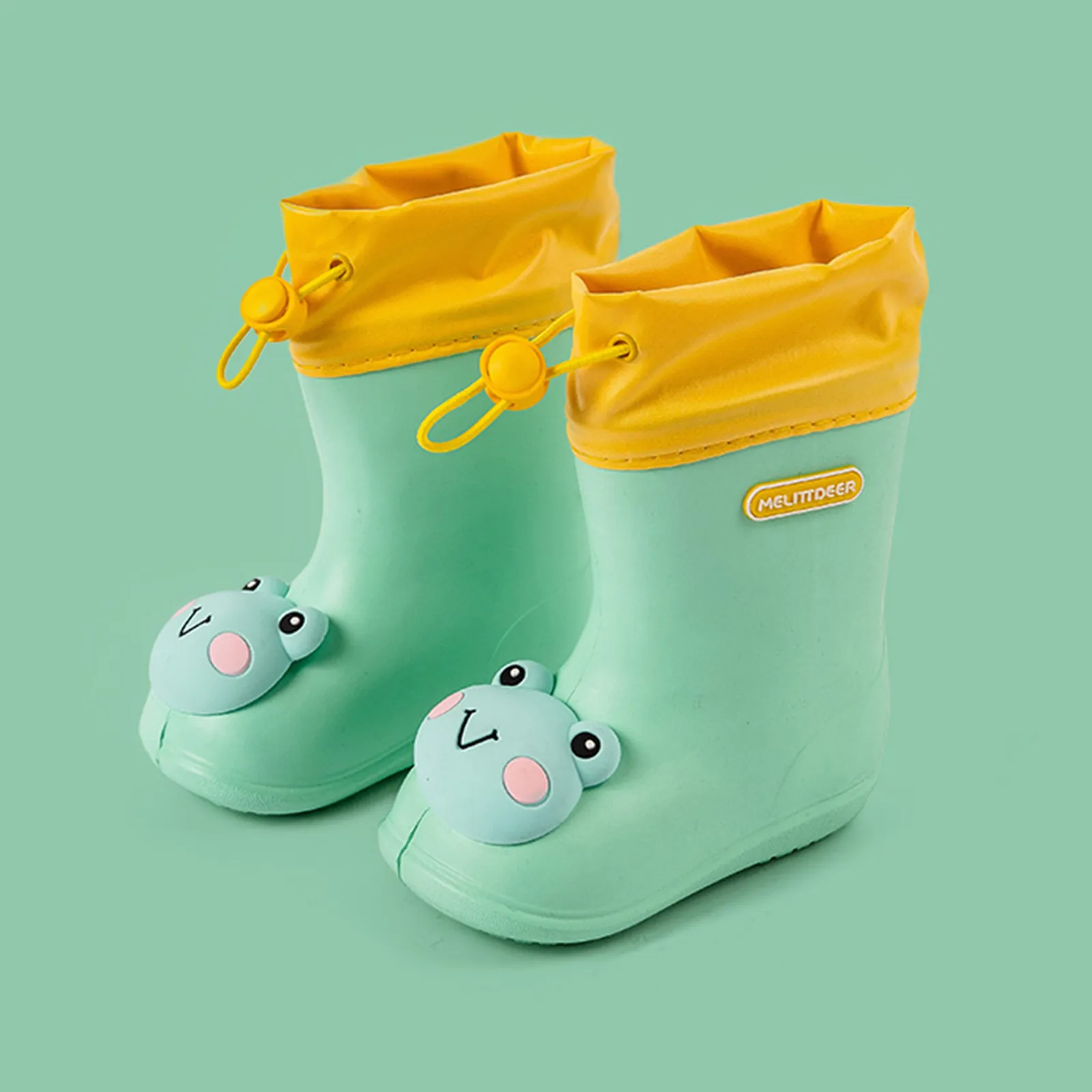 

New Kids Fashion Boots Toddler Infant Baby Boys Girls PVC Rain Boots Waterproof Non-Slip Shoes Kids Shoes 2021 Bota Infantil