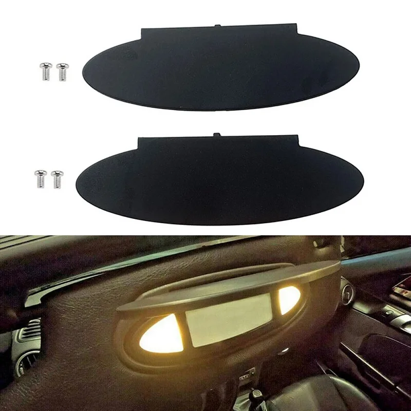 

Replacement For Porsche 911 996 997 For Boxster 986 For Cayman 987 Sunvisor Vanity Mirror Cover Car Accessories 1/2PCS Black