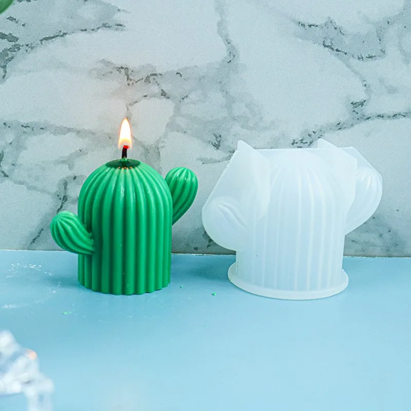 

Cactus Scented Candle Silicone Mold DIY Simulation Succulent Ornaments Plaster Silicone Mold Home Decor Crafts Making Tools