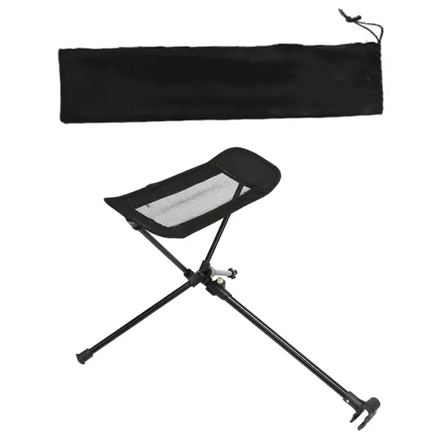 Portable Folding Chair Footrest Non Slip Resting Bracket Adjustable Retractable Foot Rest Foot Stool for Outdoor Camping Fishing 1
