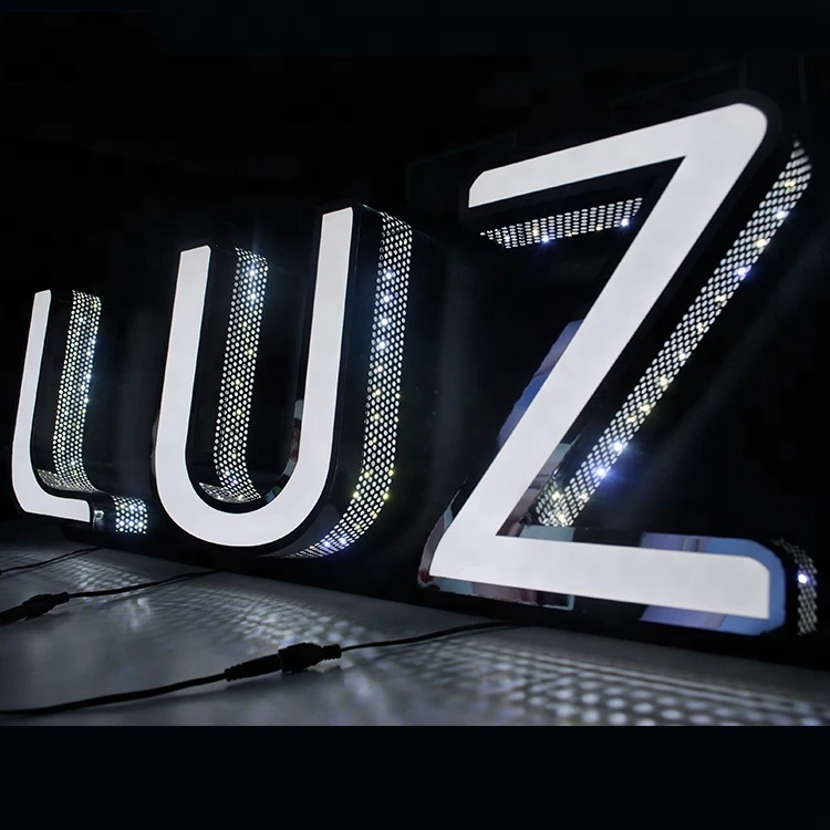 

3D Metal Letter Logo Sign Outdoor Custom 3D Metal Logo Sign