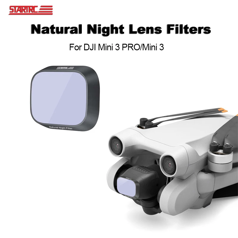 

Фильтр объектива STARTRC для DJI Mini 3 PRO/Mini 3, аксессуары для камеры, натуральные ночные фильтры, стекло с защитой от света для дрона, галактики, звездного неба