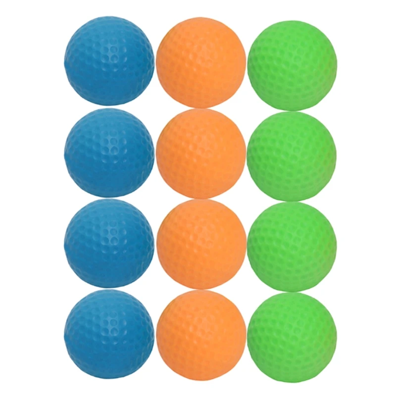 

Y1QE 12 шт., учебные пособия для начинающих в гольф-клубе, мягкие шарики из искусственной пены для тренировок в гольфе, качели, спортивные инстр...