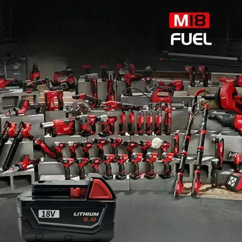 Замена литий-ионного аккумулятора высокой емкости 8000 мАч для Milwaukee M18 18V, перезаряжаемый аккумуляторный блок для серии беспроводных электроинструментов M18. (art.: 3920dcd59a64a) - 3920dcd59a64a