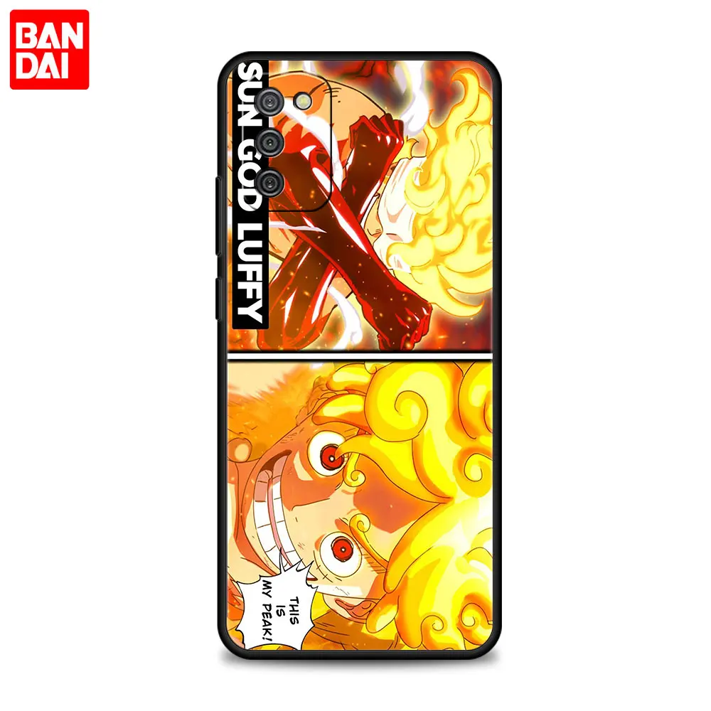 phone case for samsung galaxy a12 a52 a51 a32 a21s a71 a31 a02s a72 a41 a22 a11 celular funda one piece sun god luffy gear 5 free global shipping