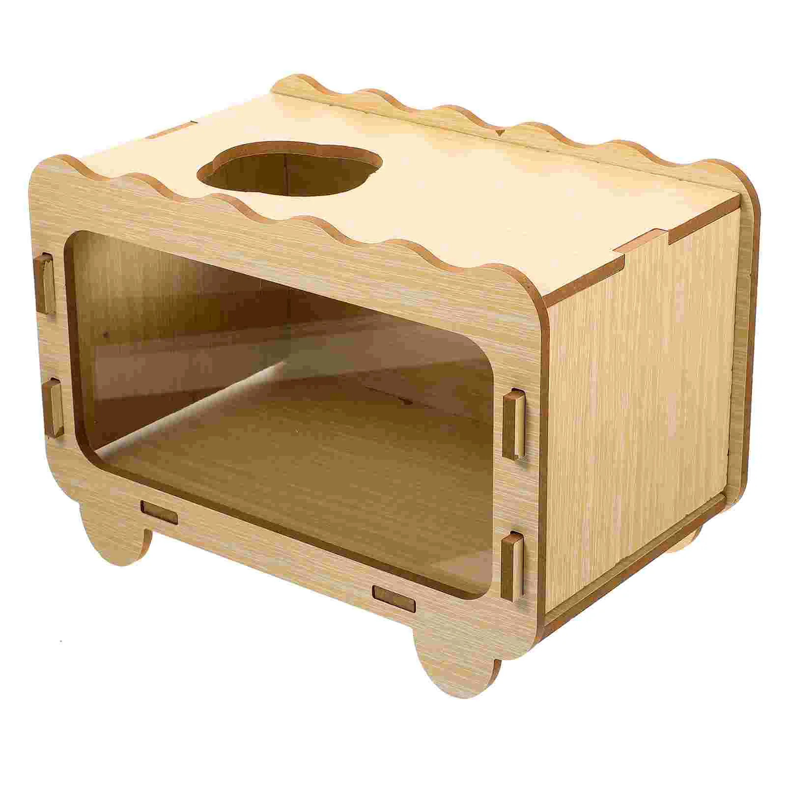 

Hamster Digging Pets Boxhouse Hideout Cagesleeping Comfortable Pet Funny Guineawoodhabitat Hideaway Rabbit Cave Castle Tunnel