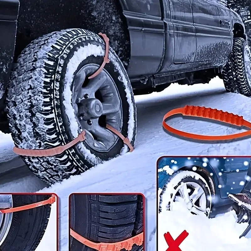 10/12 шт. многоразовые Нескользящие цепи для автомобильных шин