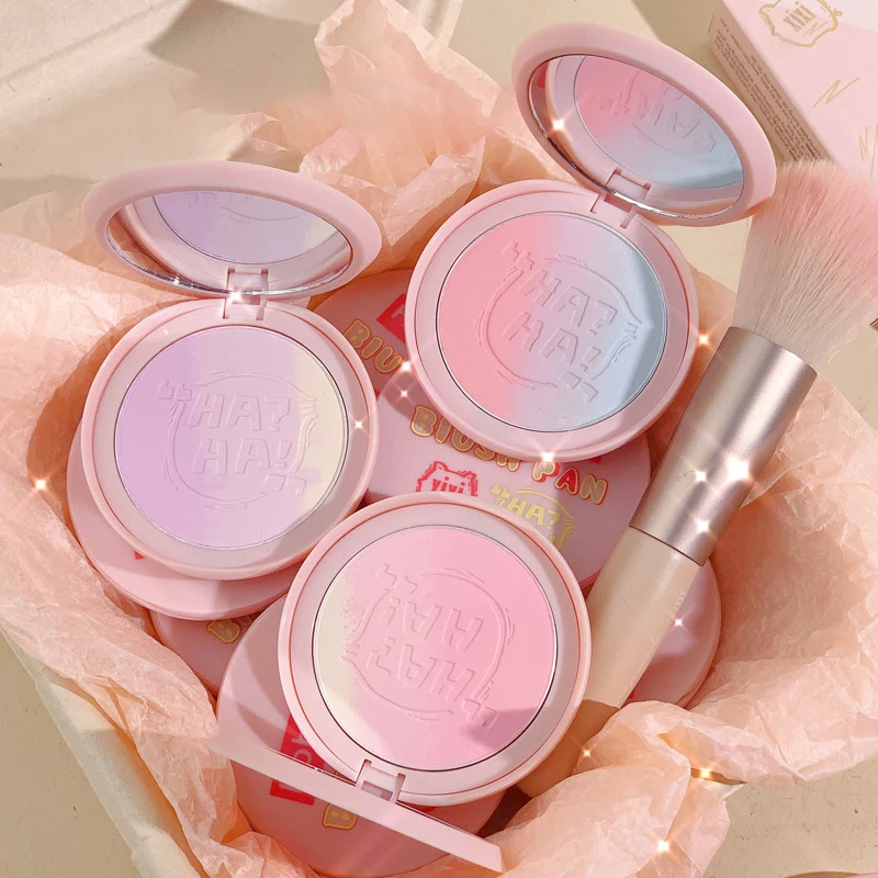 

Персиковые румяна, пудра, матовый розовый крем, тинт для щек, румяна, стойкие натуральные милые градиентные щеки, синяя палитра для макияжа, ...