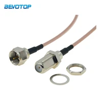 rg179 cable f male plug to f female jack 75 ohm rf coaxial extension pigtail for tv set top box diy jumper