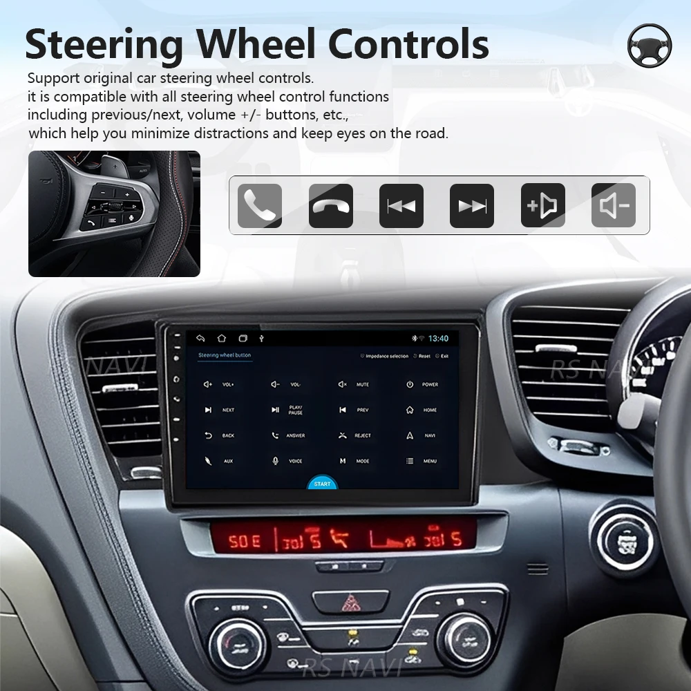 Фото Автомагнитола Android 16 с Carplay и DSP для Kia Optima 3 K5 TF T 2010-2015 (праворульные модели), GPS-стереосистема 2DIN, головное устройство №2