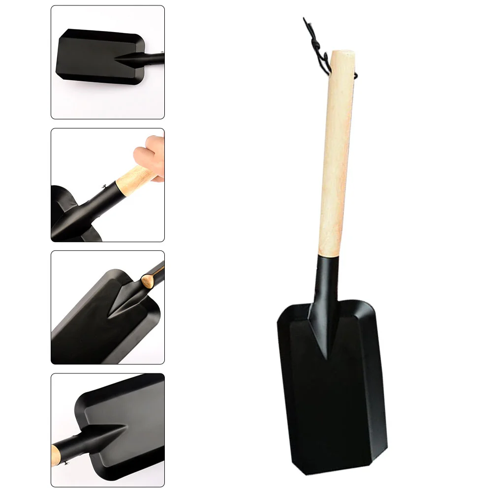 

1Pc Garden Spade Charcoal Grill Camping Charcoal Fireplace Ash Sifter Ash Scoop