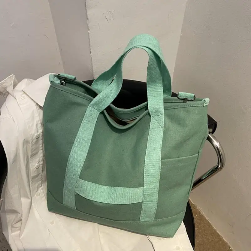 

Дизайнерская сумка-тоут через плечо для женщин, модная повседневная простая Вместительная женская сумочка, Брендовые однотонные женские с...