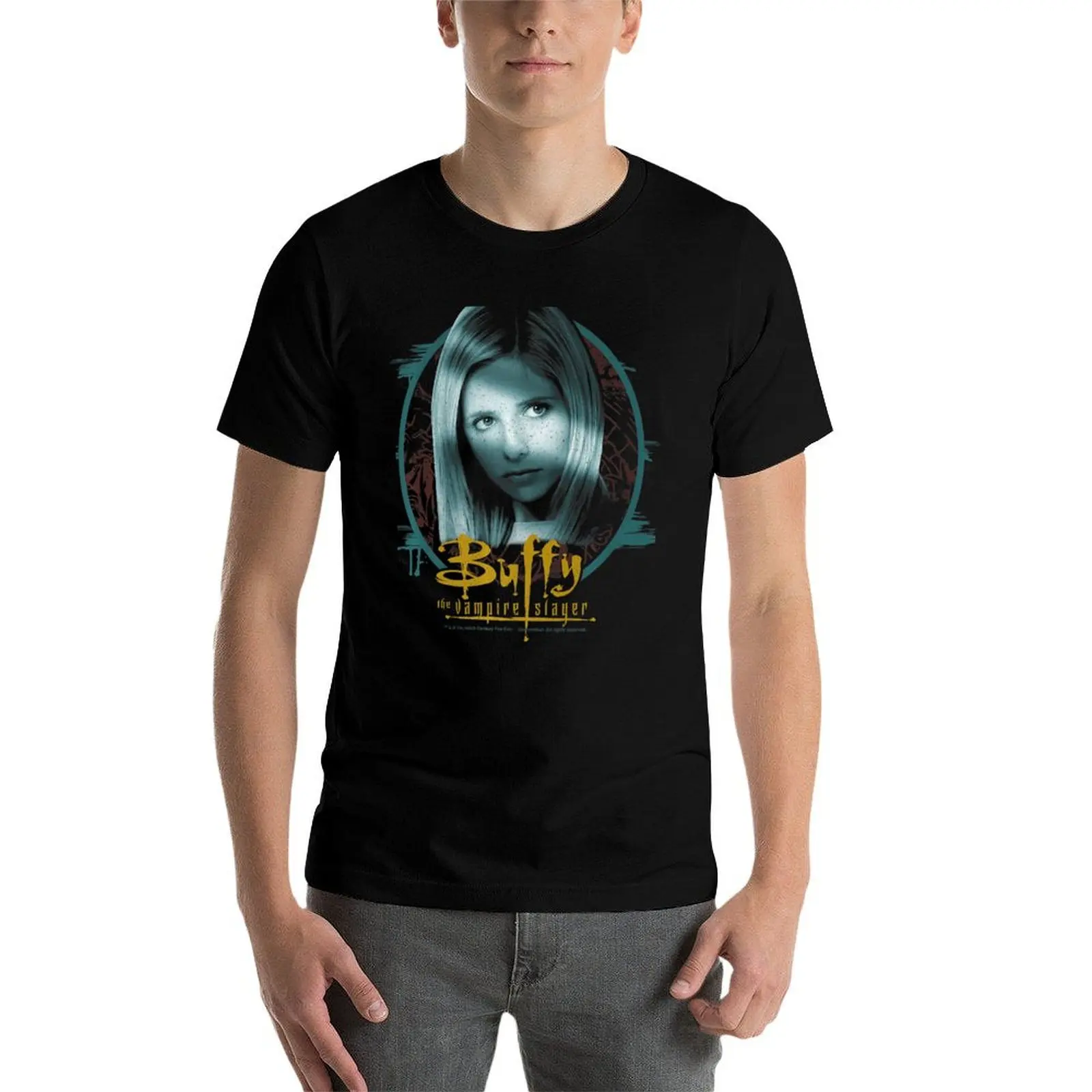 Футболка Баффи — истребительница вампиров подарки для парня черная футболка