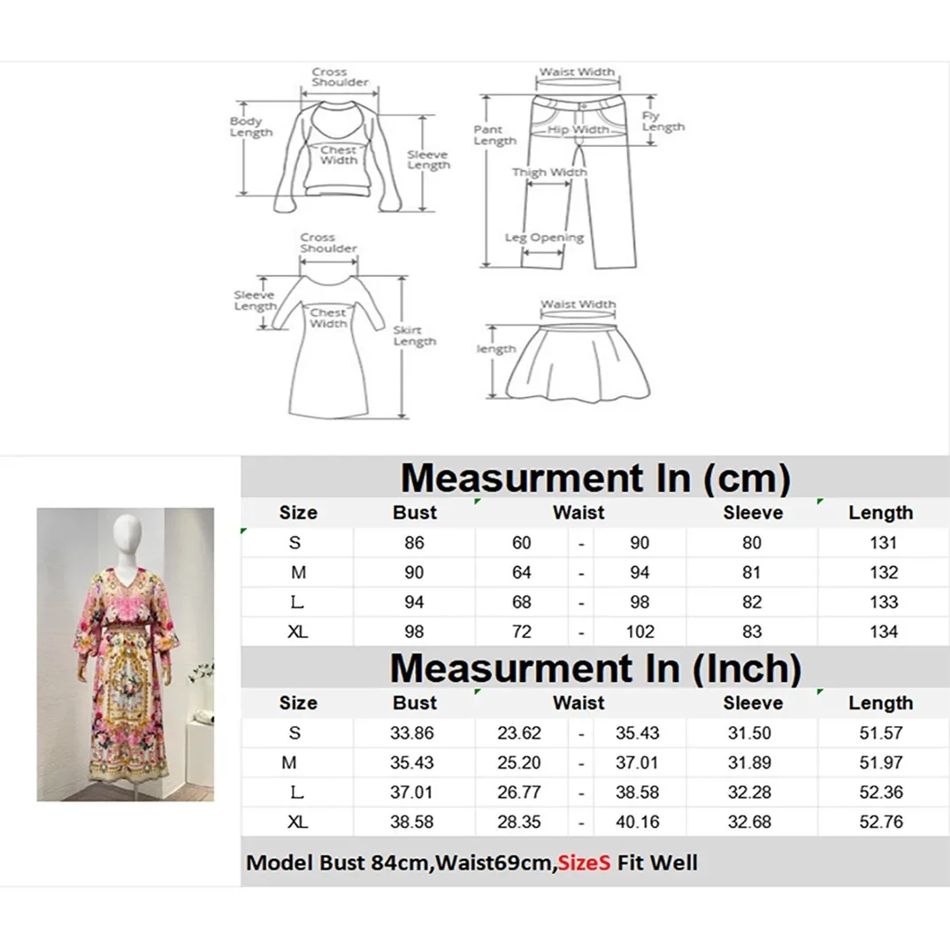 Женское платье с цветочным принтом розовое средней длины V-образным вырезом и