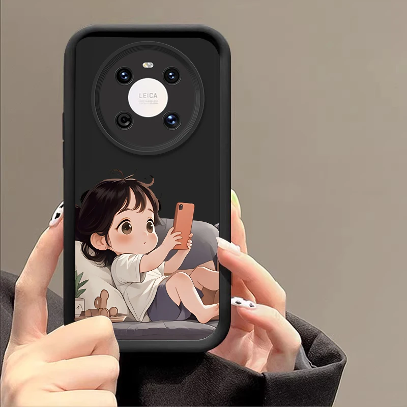 Пара мужских и женских чехлов для телефона Huawei P 20 30 40 Lite 50 Pro Mate Nova 3 4 Y 70 90 61 11i 12S 7 9 SE