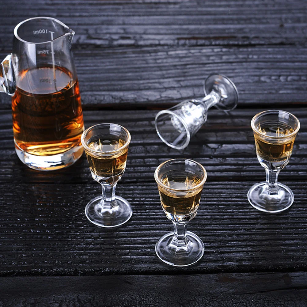 10 шт. белые стеклянные пивные чашки Highball Goblet Shot виски кружки мл маленькие