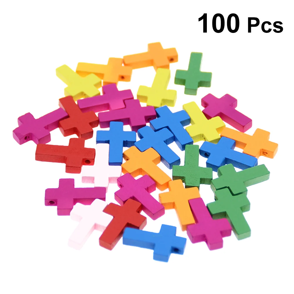 

Cross Beads Wood Crosses Wooden Charms Diy Charm Pendant Jewelrypendantscolor Making Necklace Bracelet Earring Natural Spacer
