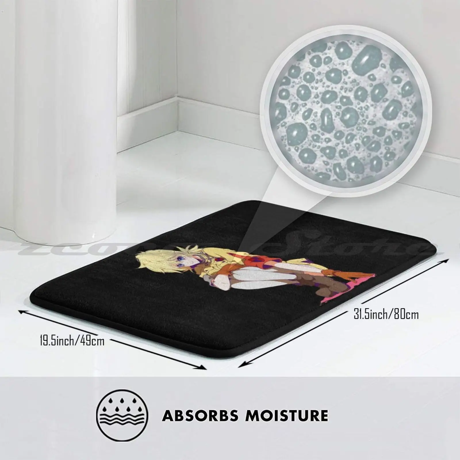 Коврик с аниме Hellsing нескользящий коврик для впитывания воды дверной Хеллсинг