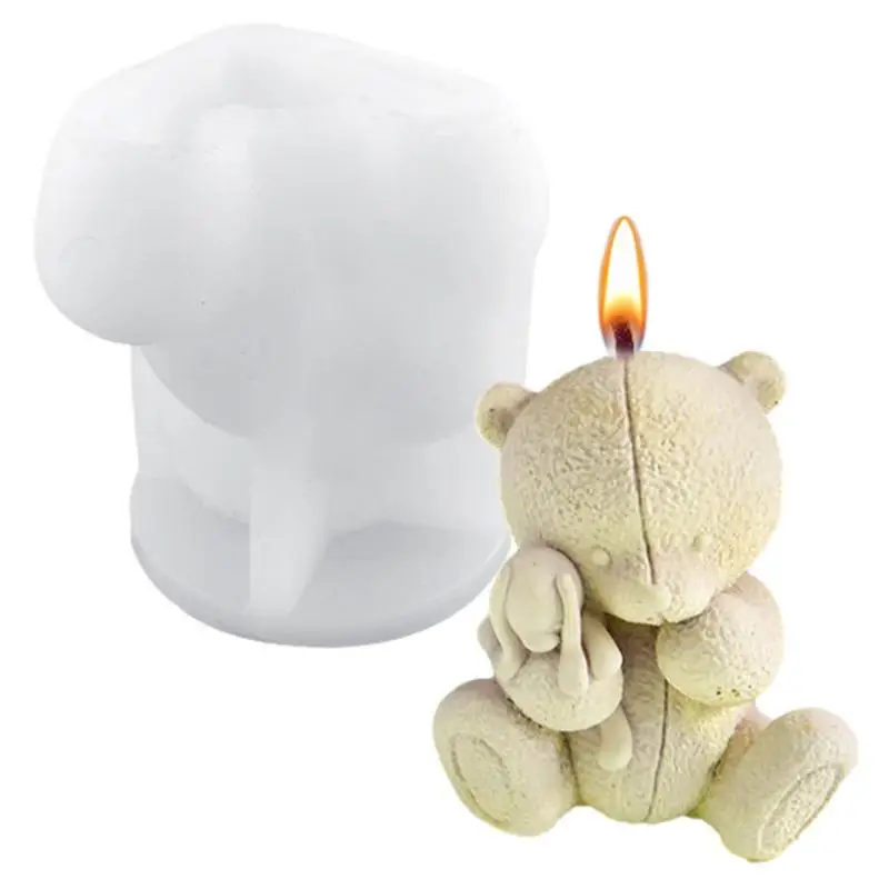 

Bear Silicone Mold 3D Bear Resin Mold Bear Candle Mold Bear Candle Making Molds Bear Soap Making Molds Silicone Mold For Candles
