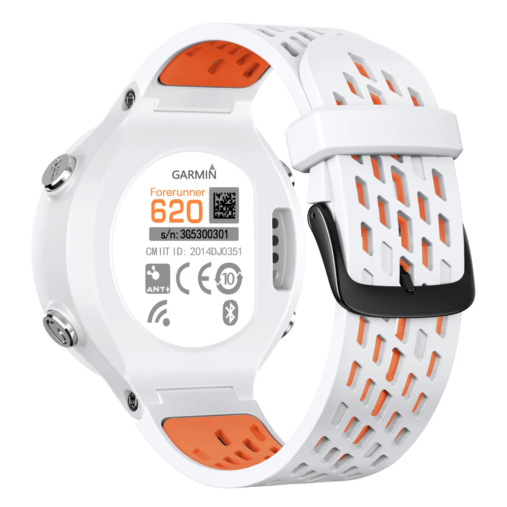 

For Garmin Forerunner 620 630 235 220 735XT Watchband Silcone Strap for Garmin Approach S6 Replacement Bracelet Wristband