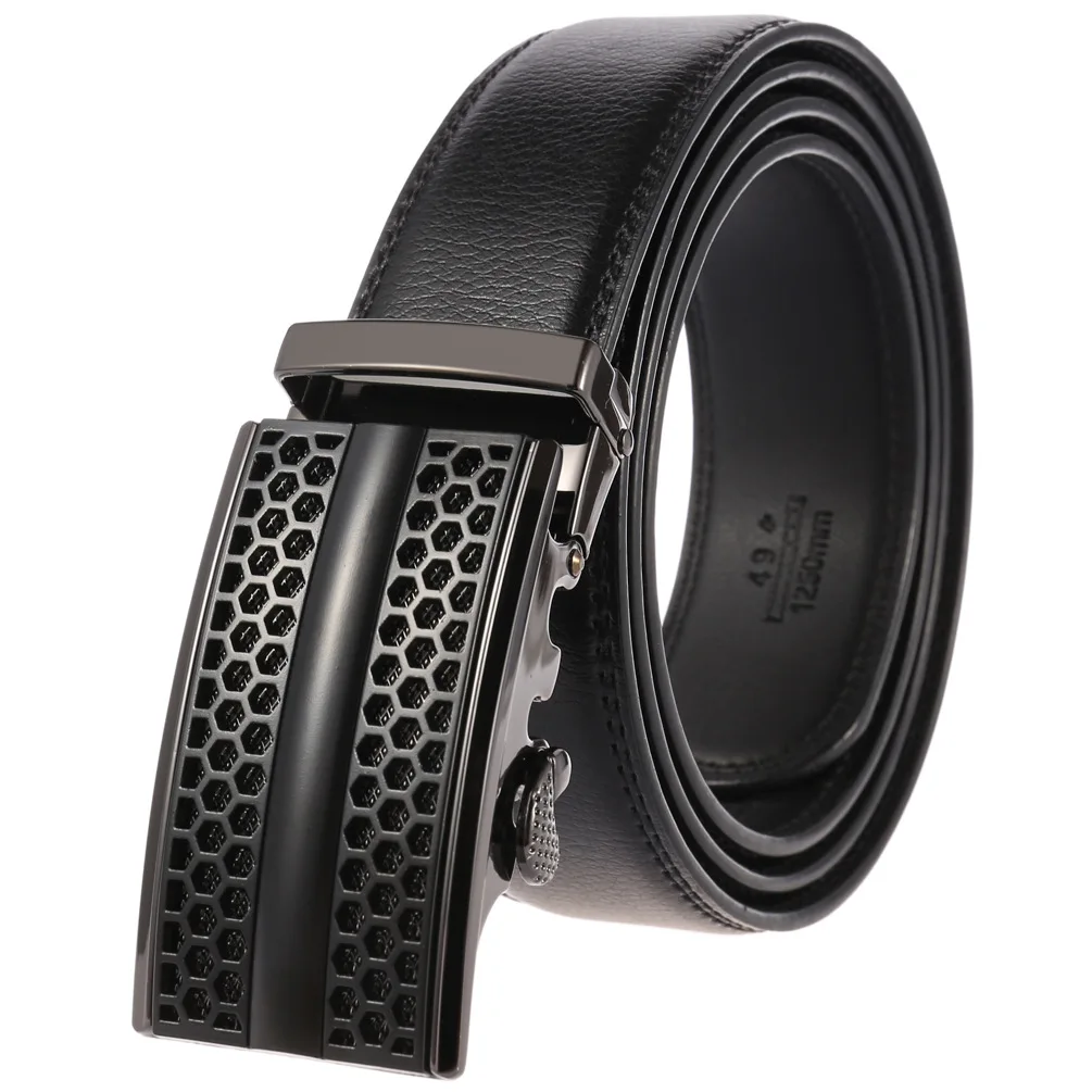 

Brand Genuine Leather Belt Man Men's Belt Cow Man Designer Belts Fashion Automatic Buckle Belts For Men Leather Designer