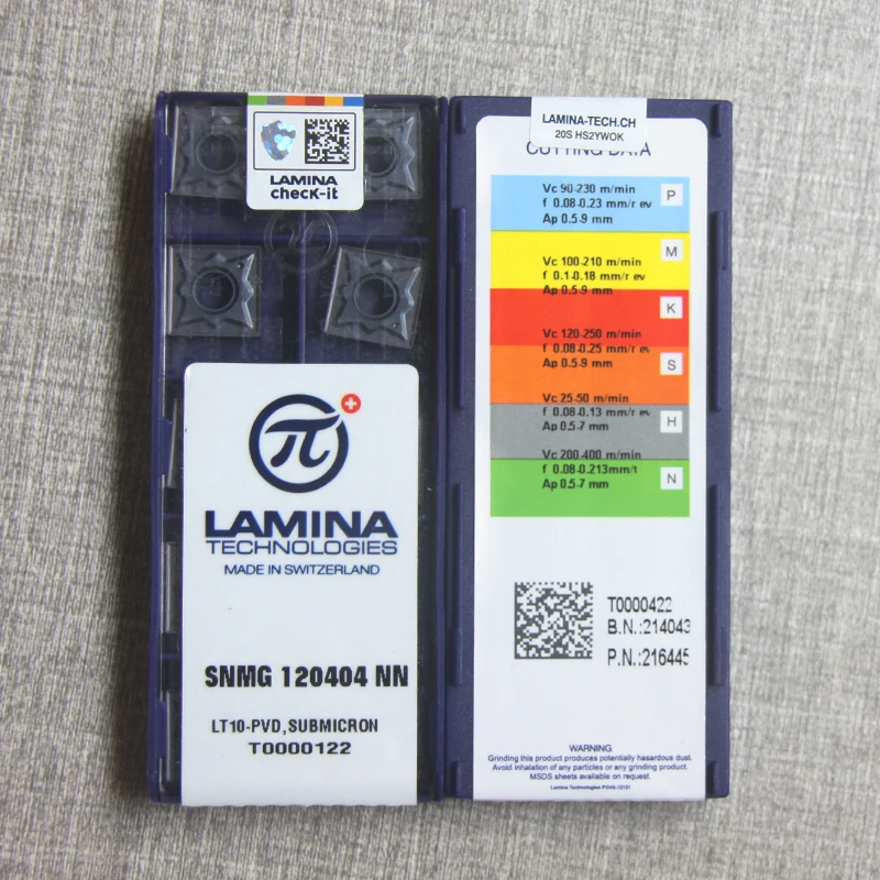 10 шт. LAMINA оригинальный SNMG SNMG120404 SNMG120408 SNMG120412 NN LT10 токарный станок с ЧПУ режущие инструменты твердосплавные вольфрамовые токарные вставки