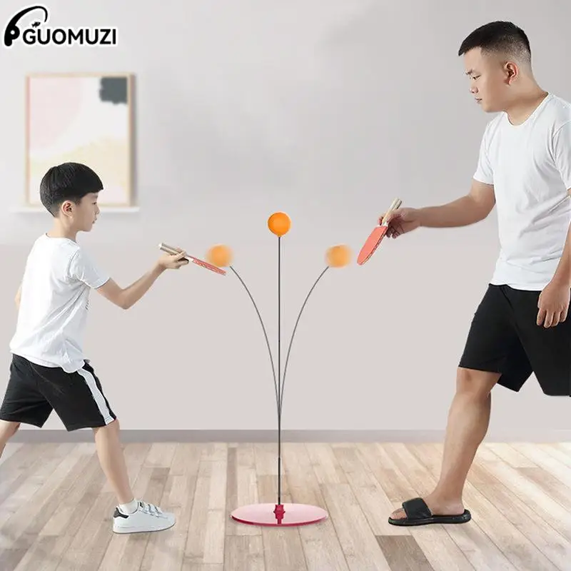 

Устройство для тренировок по настольному теннису, комплект ракеток для настольного тенниса, портативные Развлечения для родителей и детей, фитнес-тренировка, домашнее зрение, тренировка