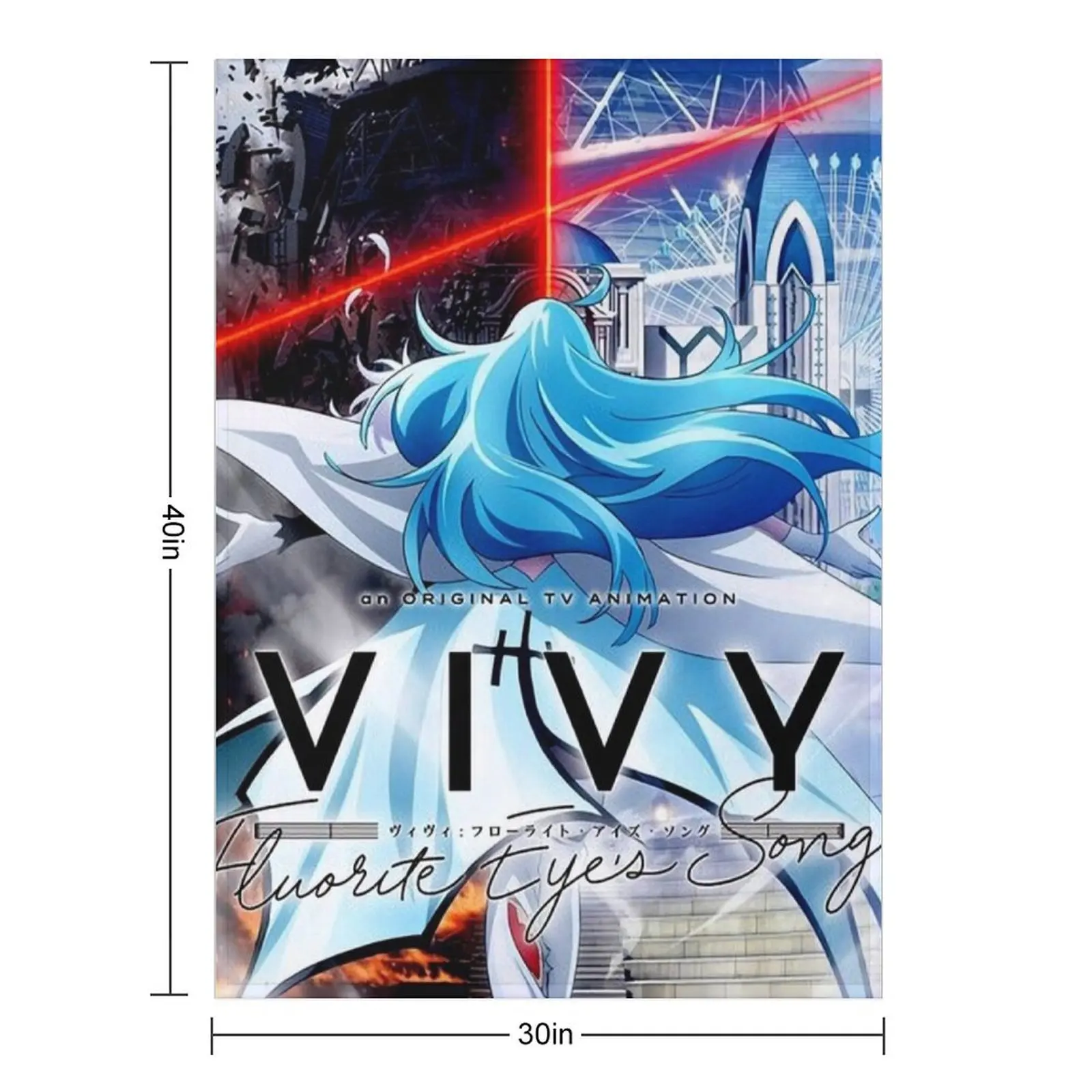 Фото Плед Vivy Fluorite Eyes Song из фланели, термоодеяло для путешествий и пикников №2