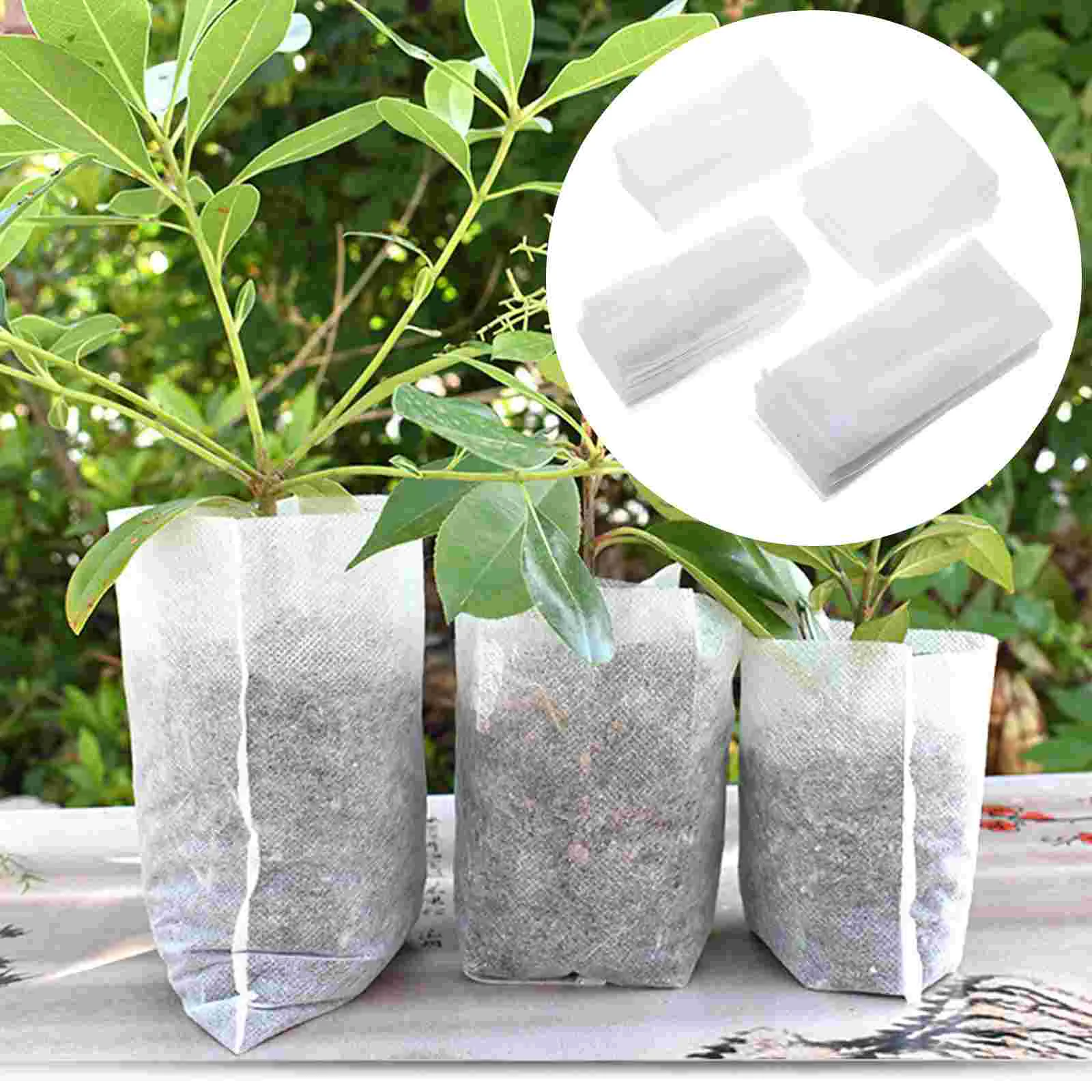 

Nursery Pouch Garden Fabric Planting Non Tree Grow Pots Woven Home Raising Starter Biodegradable
