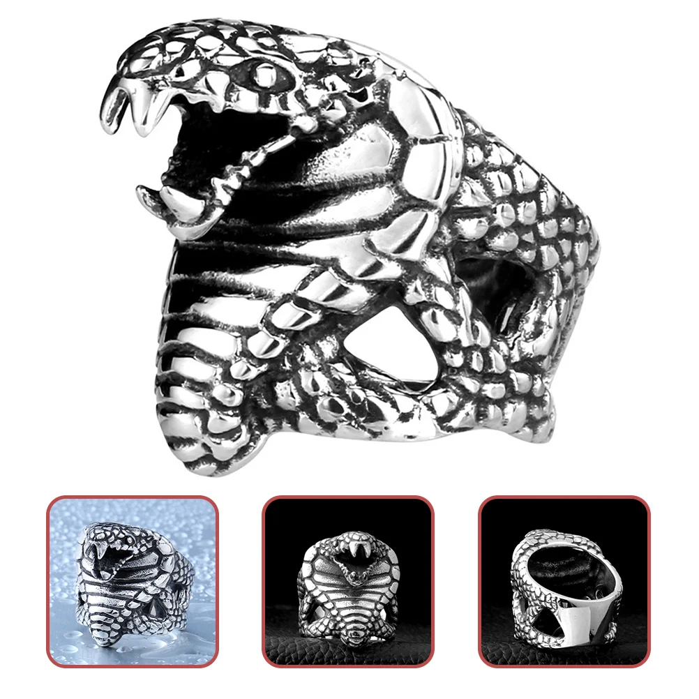 

Snake Ring Punk Ring Gothic Ring Personalized Ring Cool Jewelry for Men