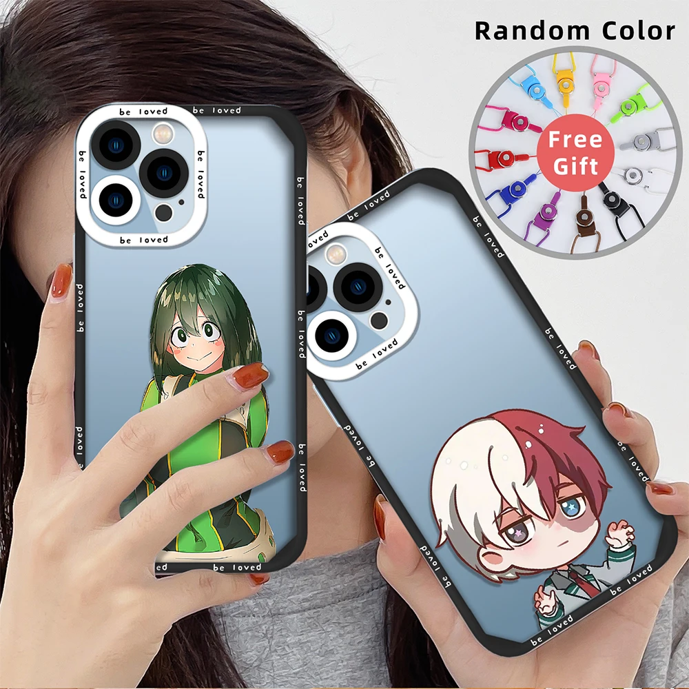 

Anime My Hero Academia Soft Silicone Phone Case for iPhone 13 14 11 12 Pro Max Mini XS XR X 7 8 Plus Shockproof Clear Back Cover