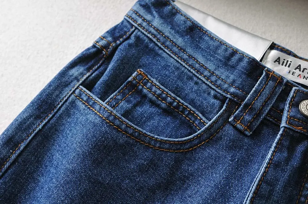 Woman Y2k  Denim Shorts Vintage Cotton Pocket All-Match Bottoms Blue Short Jeans Harajuku Sexy High Waist Indie Women Streetwear