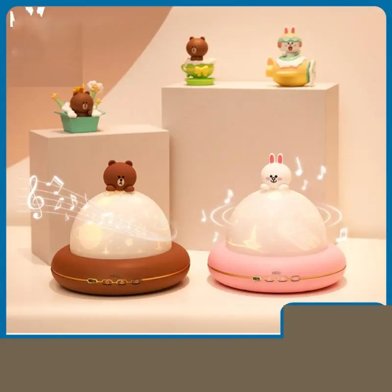 

2022 Explosive Models Kawaii Browns Bluetooth Speaker Projection Night Light Bedroom Anime Cute Boy Girl Birthday Holiday Gift