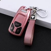 new soft tpu car folding key cover case for audi a4 b9 a5 a6l a6 s4 s5 s7 8w q7 4m q5 tt tts rs auto shell accessories