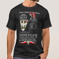 battle of vienna polish hussars mens t shirt high quality cotton loose large sizes breathable top casual t shirt s 3xl