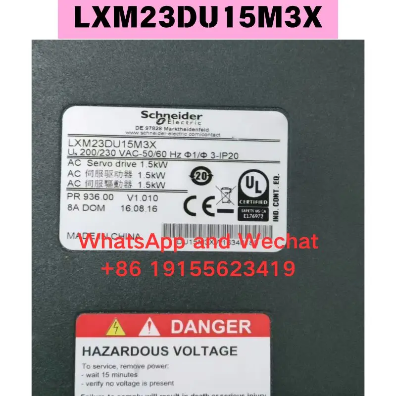 Б/у драйвер LXM23DU15M3X Функциональный тест ОК Быстрая доставка