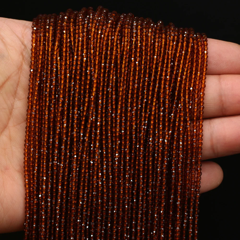 5 шт. 2 мм красновато-коричневый натуральный камень полудрагоценная шпинель