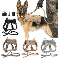 military tactical dog harness k9 german shepherd outdoor training vest dog harnes and leash set for medium large dogs accessorie