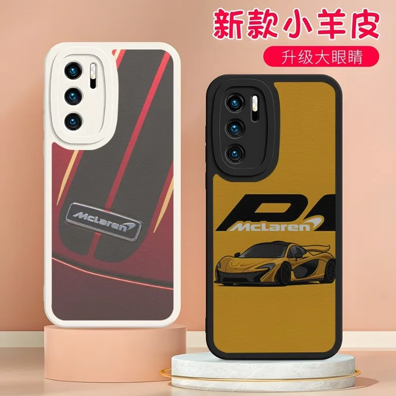 

Sports Car McLaren Phone Case FOR Oppo A52 A55 A57 A92 A93 A93S A96 REN O5 06 07 08 PRO SE Plus K10 FIND X3 X5 A97 Lambskin