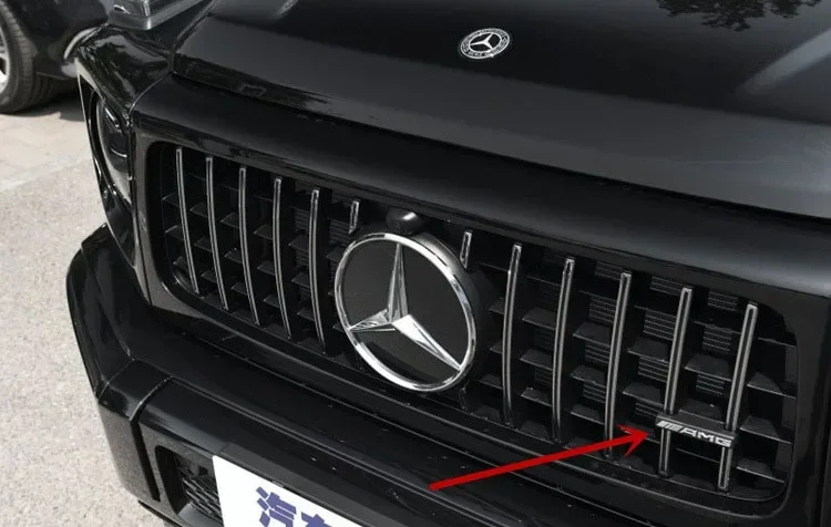 1 шт. для Mercedes benz AMG A B R G Class GLK GLA C200 E200 S400 значок автомобиля передняя решетка