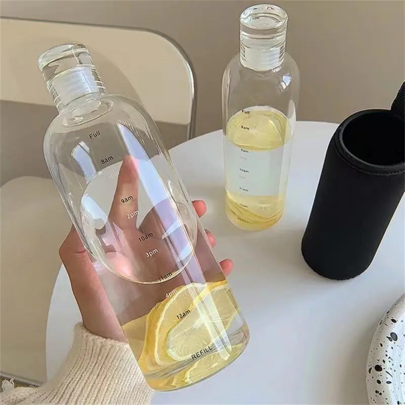 

Girl Scale Cup Plastic Portable Water Bottle 2023 Kitchen Gadgets Sports Water Bottle Time Scale Gift Cup High Color Value Cup