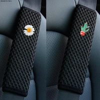 car seat belt cover daisy flower breathable universal auto seat belt covers cushion protector safety belts shoulder protection