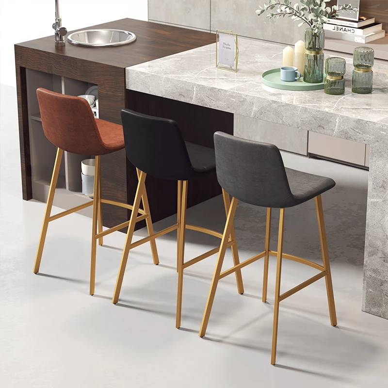 Скандинавские железные барные стулья для кухни, простой барный стул, домашняя мебель, Европейский стиль, высокий стул, для отдыха, для кафе, ...