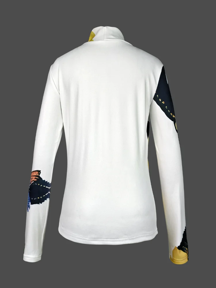 Beautyblue облегающий топ с воротником-стойкой женские узкие футболки цветочным