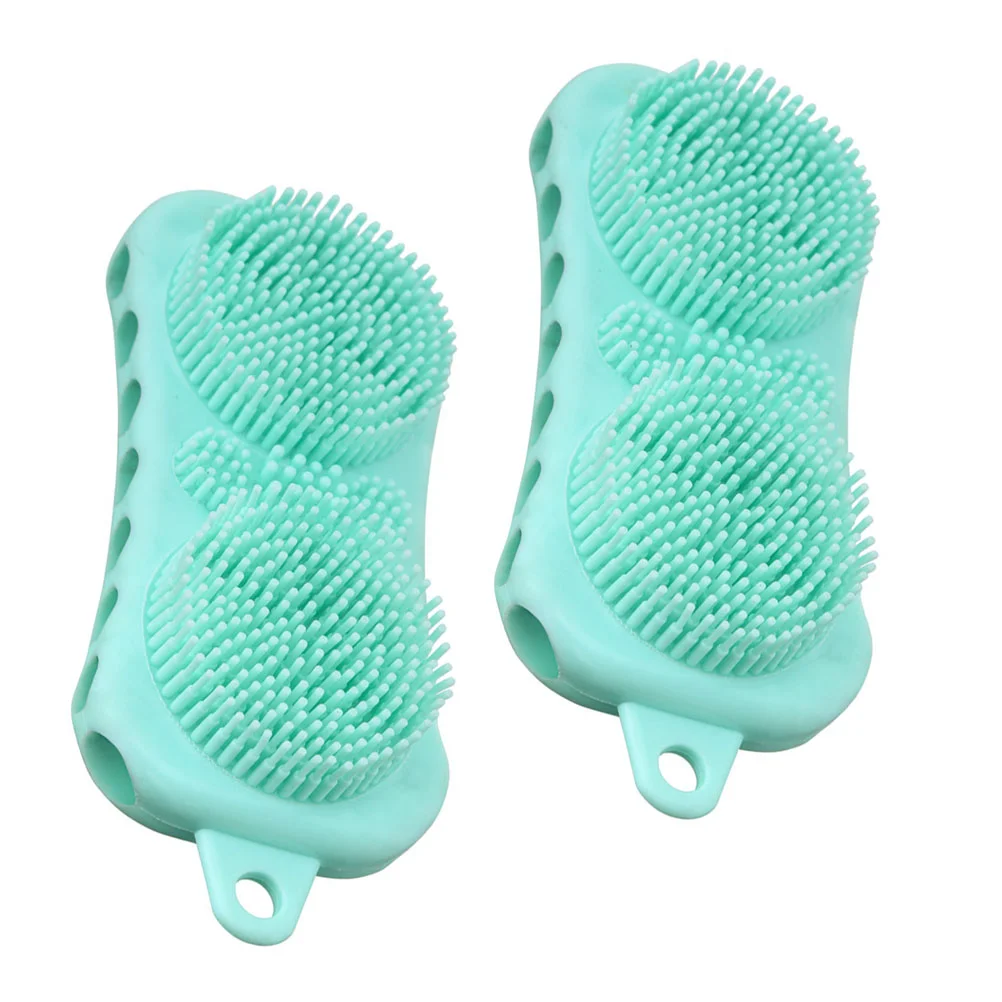 

2Pcs Durable Baby Bath Brushes Adorable Modeling Bath Brushes Bath Products
