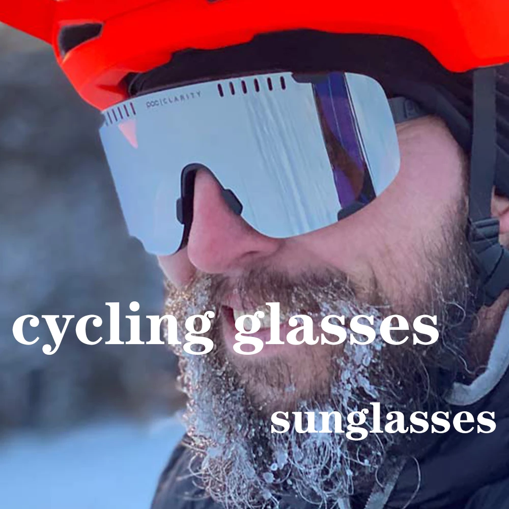 

POC DEVOUR MTB Cycling Glasses Men's Ladies Cycling Sunglasses Polarized Sunglasses Outdoor Sports Cycling Glasses 4 Lenses