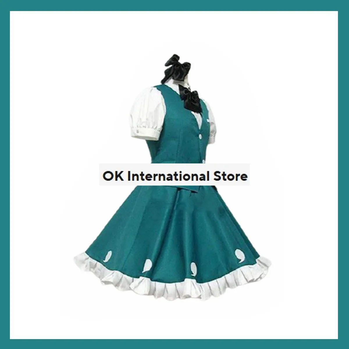 Костюм для косплея из аниме игры Touhou Project Youmu Konpaku парик с идеальным цветком вишни